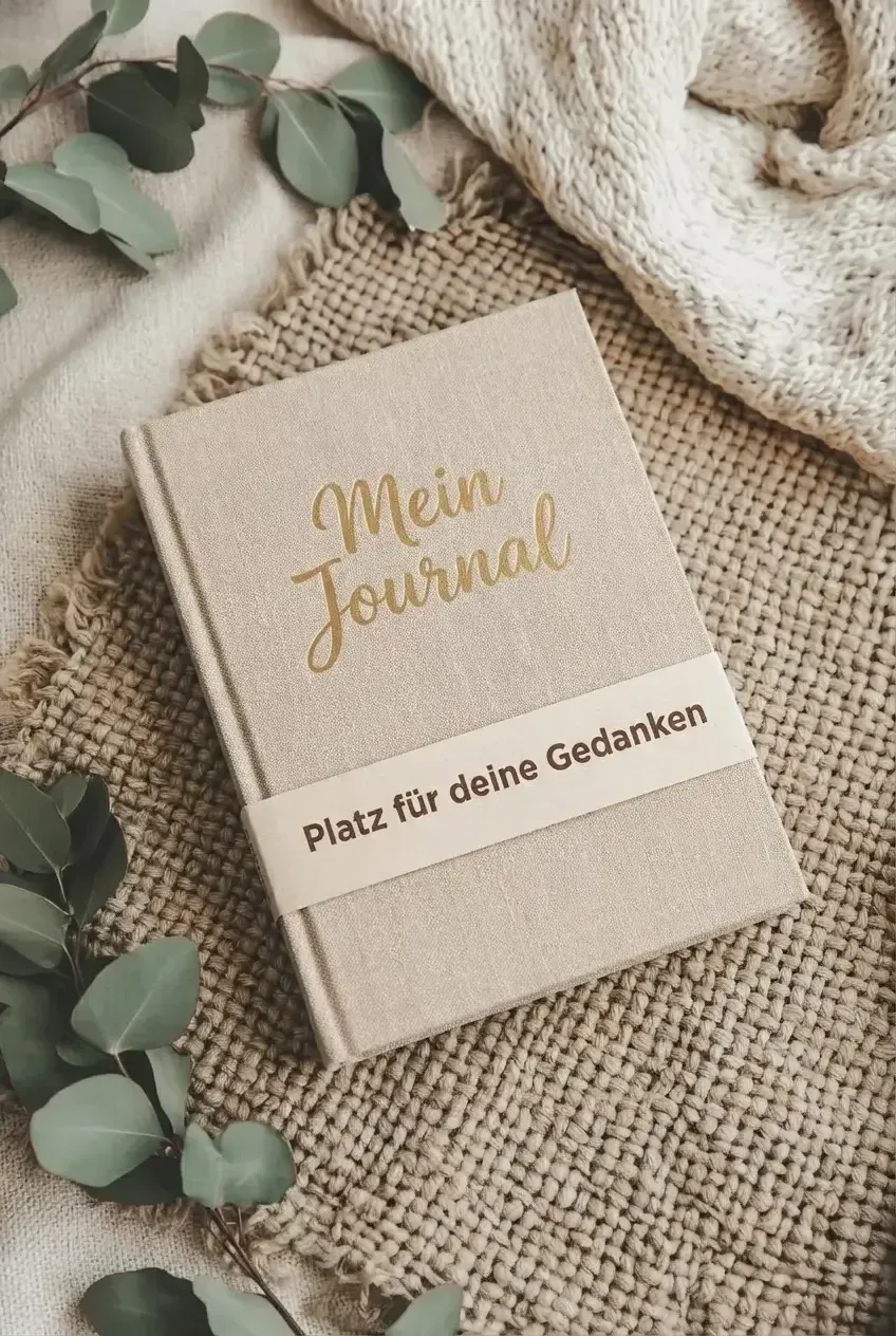 Tagebuch natürliche Materialien schöner Einband