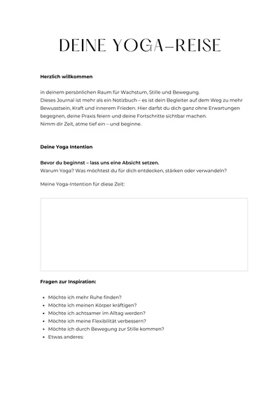 Yoga Journal, Seitenansicht
