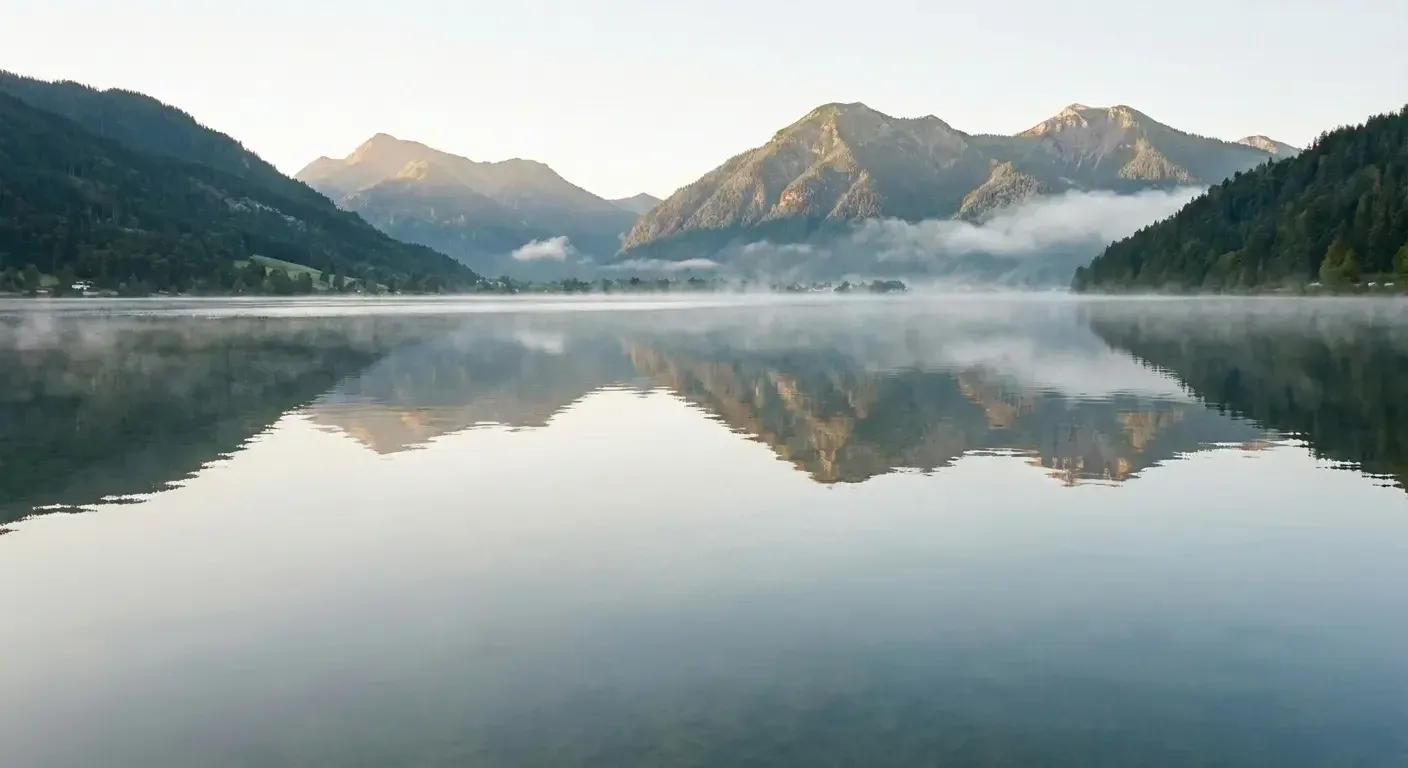 ruhige Seeidylle am Tegernsee